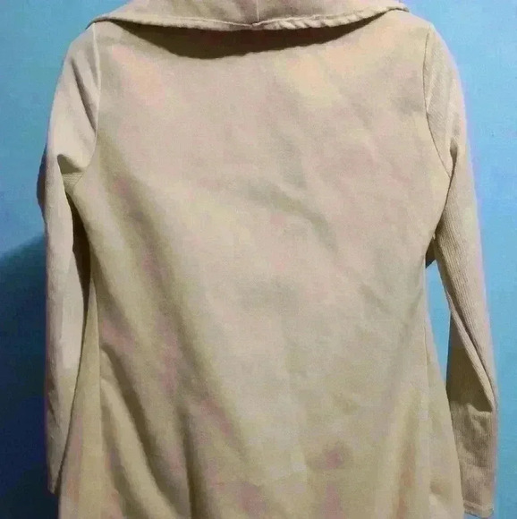 Womens open cape jacket size S cream color business office staple - Picture 3 of 12